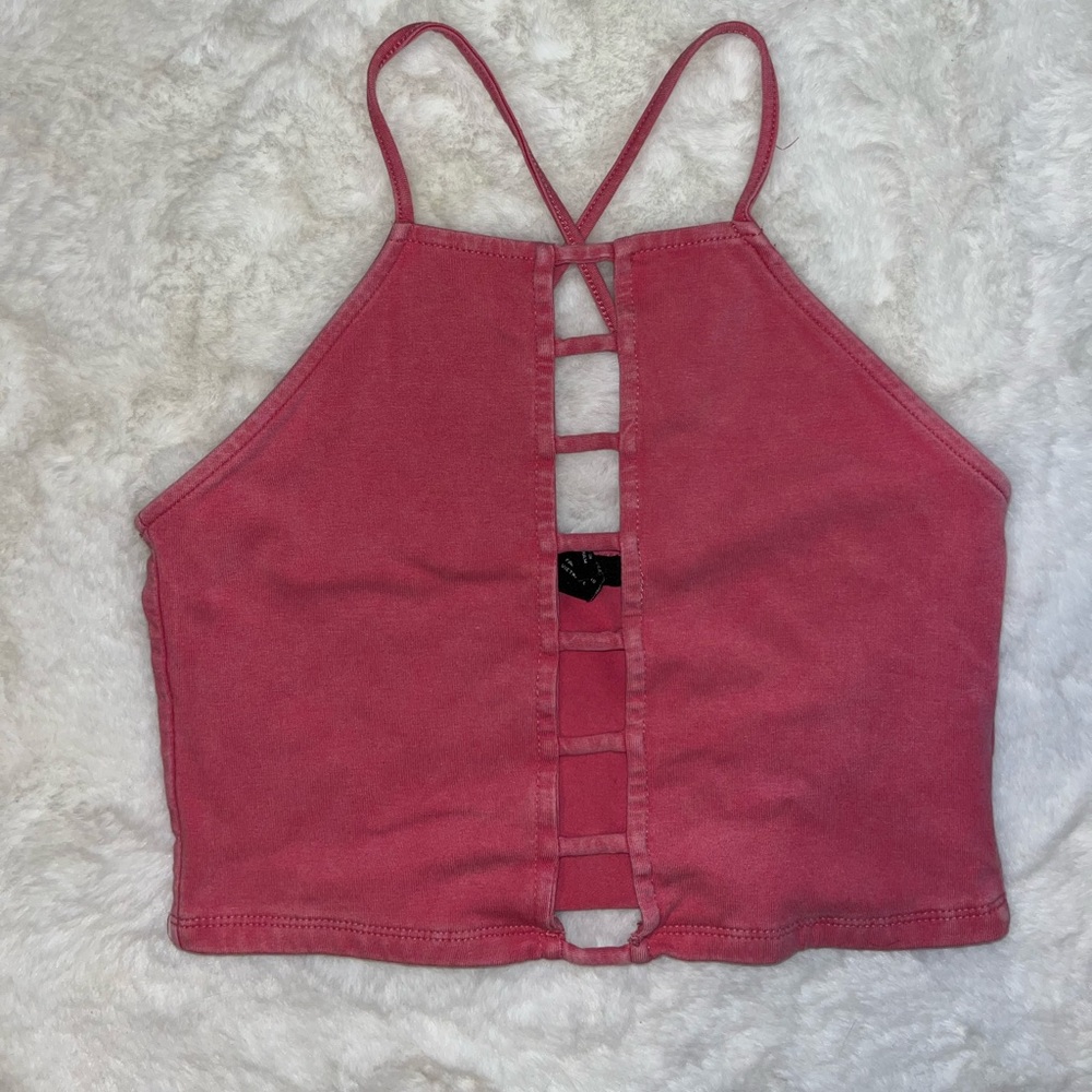 Pink crop top